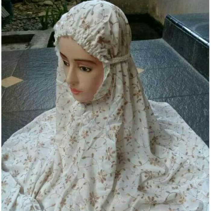 Mukena Sutra jepang polos terusan