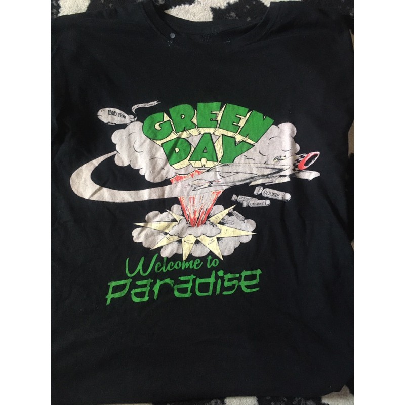 baju original green day official tag (preloved)