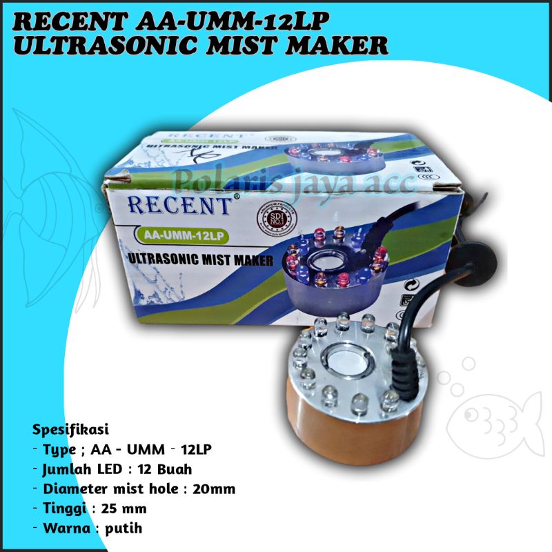 MIST MAKER RECENT ULTRASONIC MESIN PEMBUAT KABUT AQUARIUM AQUASCAPE