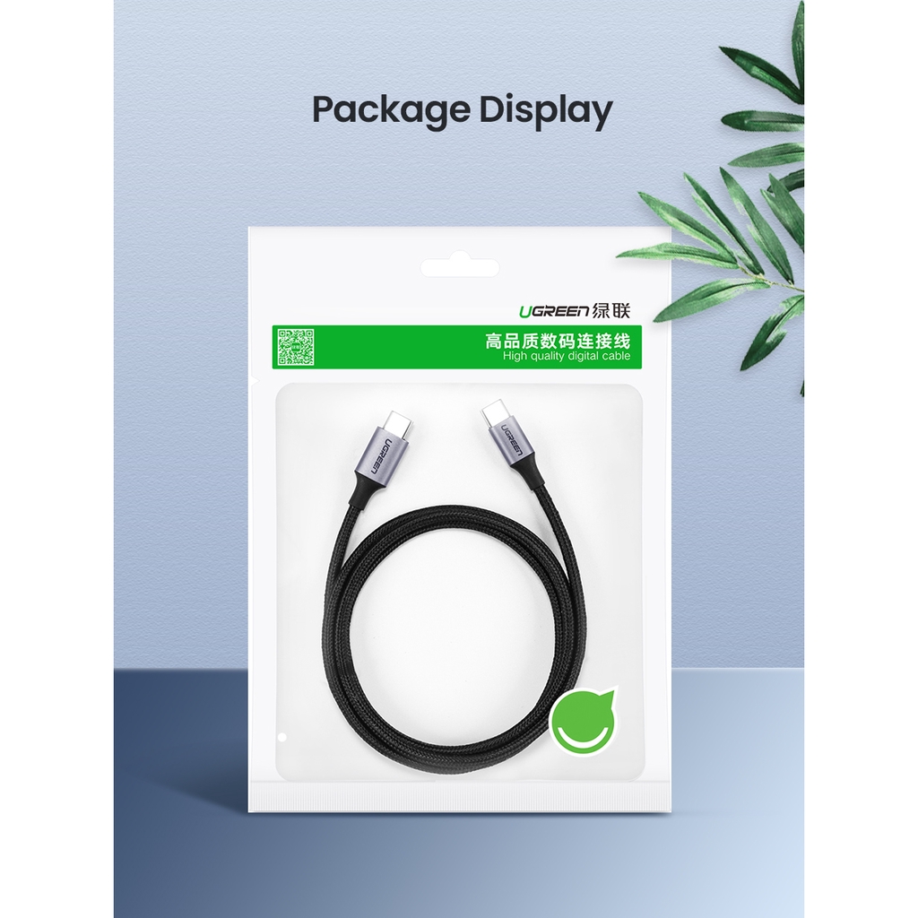 【Stok Produk di Indonesia】 UGREEN Kabel Data / Charger Fast Charging 100W 20V 5A Bahan Nilon