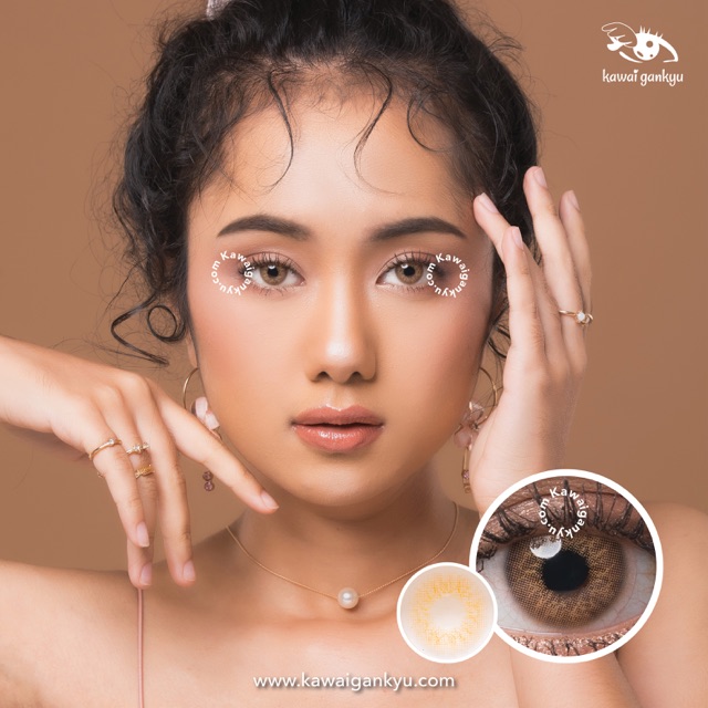 KawaiGankyu Softlens - Voxie lily brown (1botol)