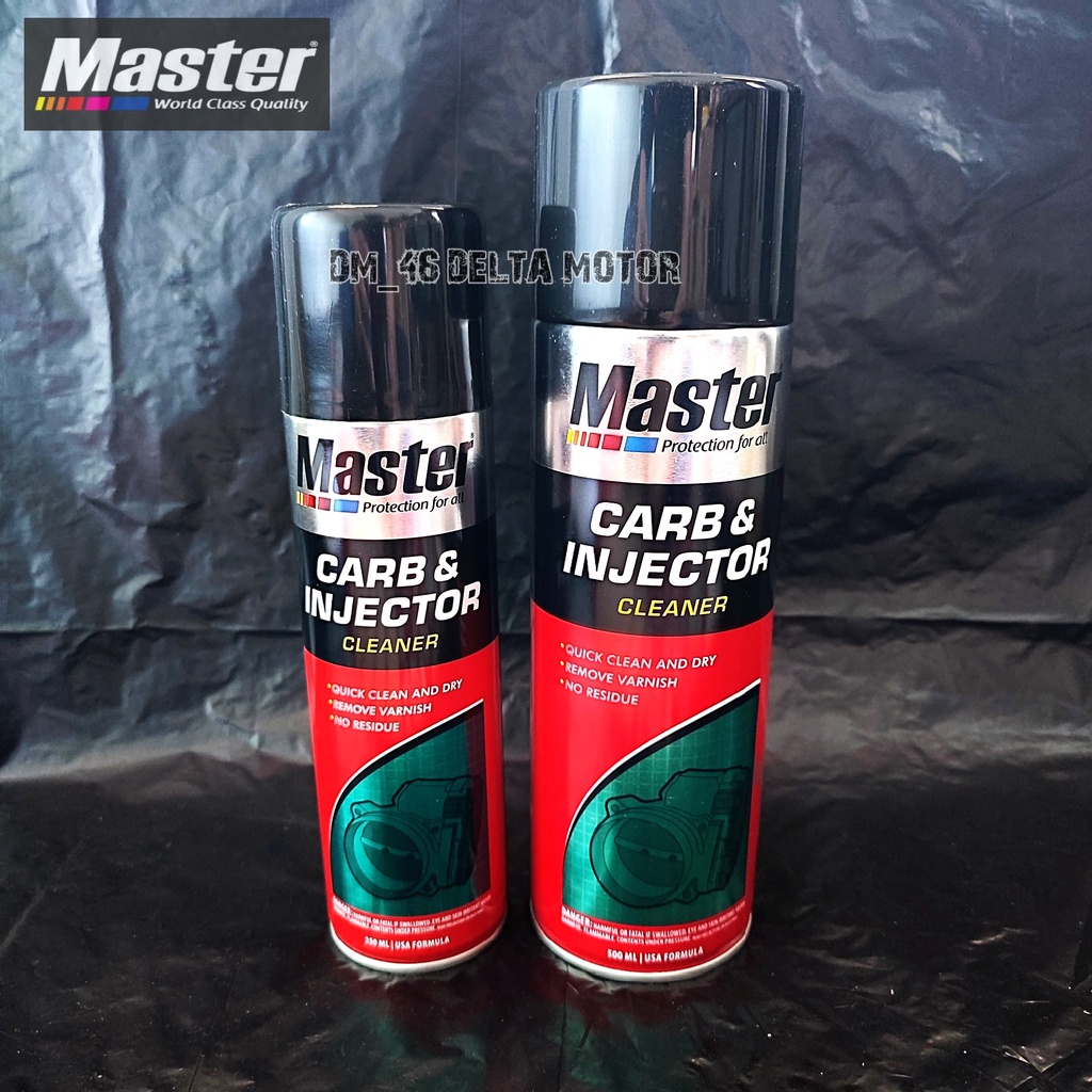 Master Carb And Injector Cleaner 250ml 500ml Cairan Pembersih Karbu Karburator Injeksi Motor Matic