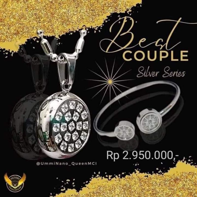 Kalung dan Gelang Pendant MCI Silver dan Rosegold