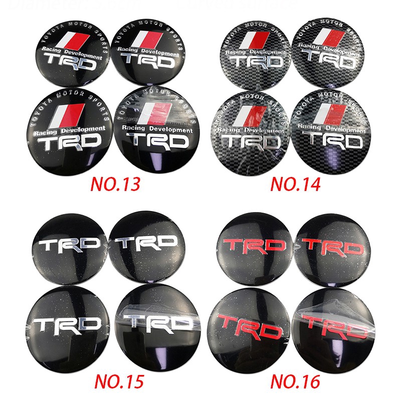 4pcs Stiker Emblem/Badge Tulisan Night Knight 56mm Untuk Mobil Toyota Trd Vxr