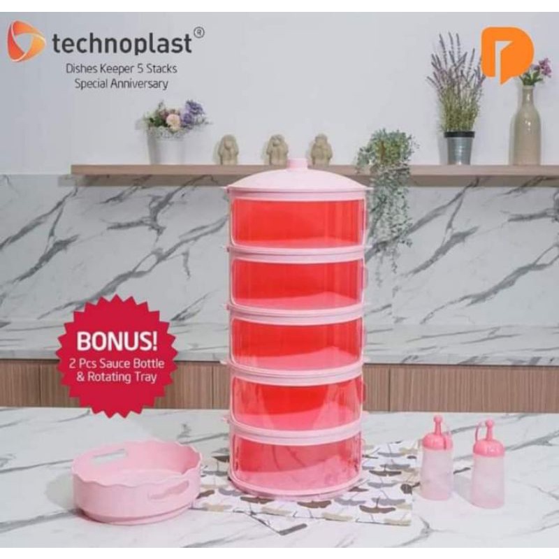 Technoplast Dishes Keeper Set 5 Susun
