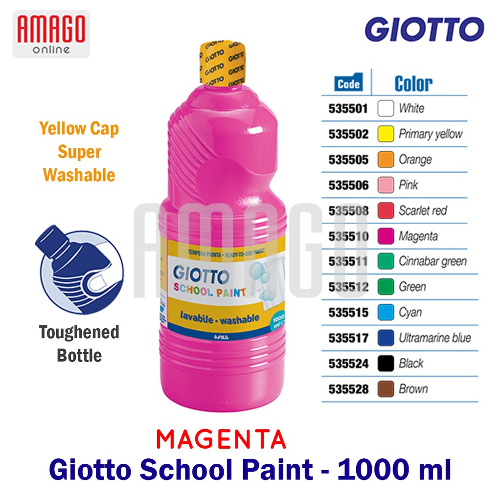 GIOTTO SCHOOL PAINT - MAGENTA - 1.000 ml - 535510