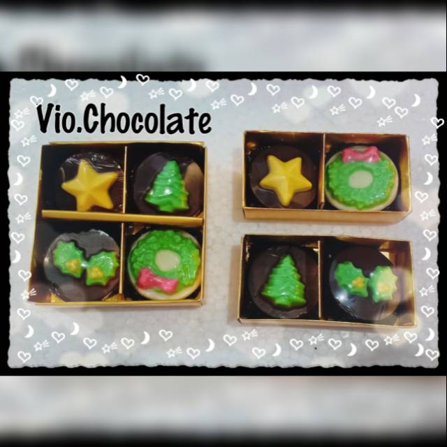 

Coklat christmas isi 4/coklat praline/coklat natal/coklat karakter/coklat hias/coklat enak/xmas