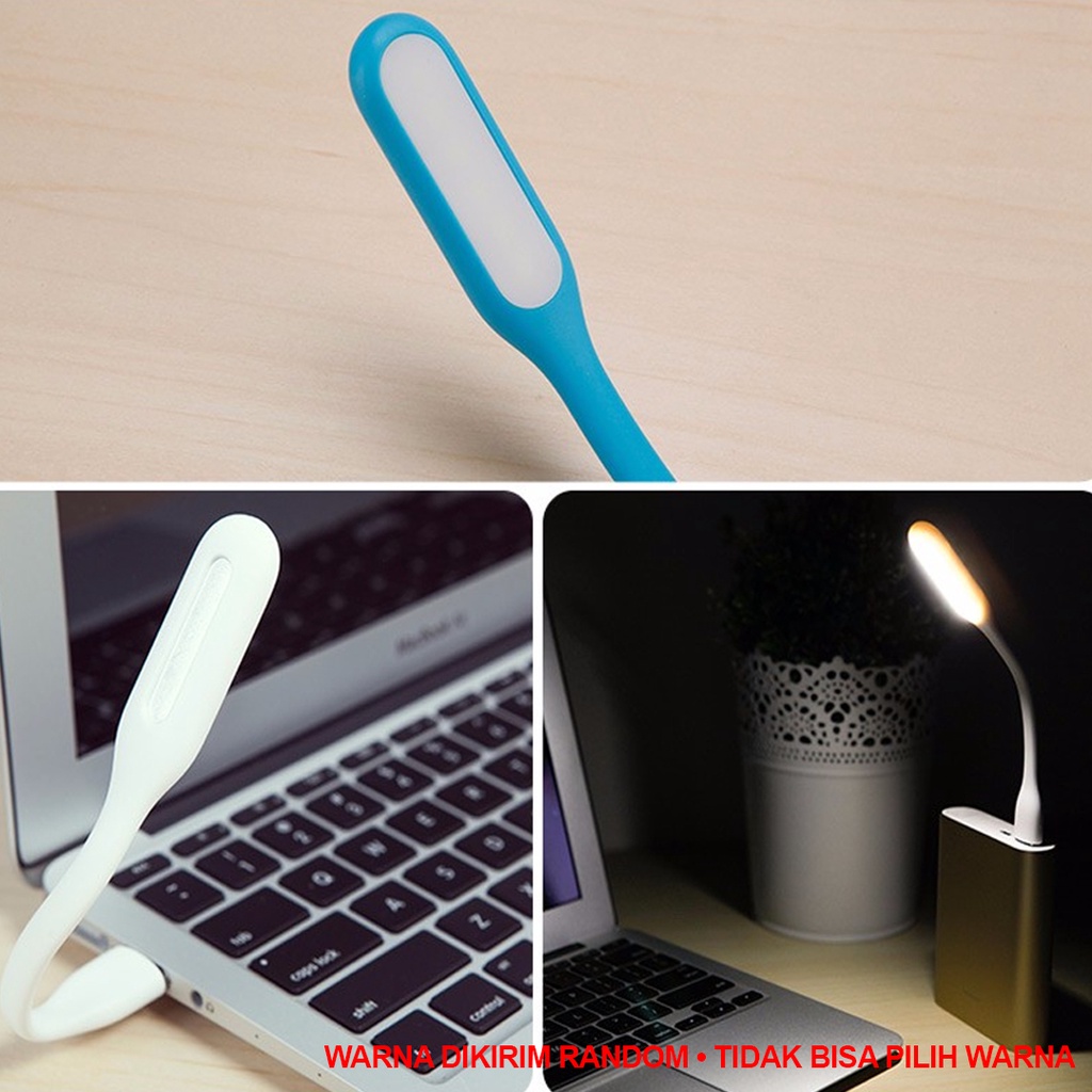 LAMPU USB LED LAMP PORTABLE FLEXIBEL STICK - LAMPU BACA SIKAT GIGI LAPTOP POWERBANK