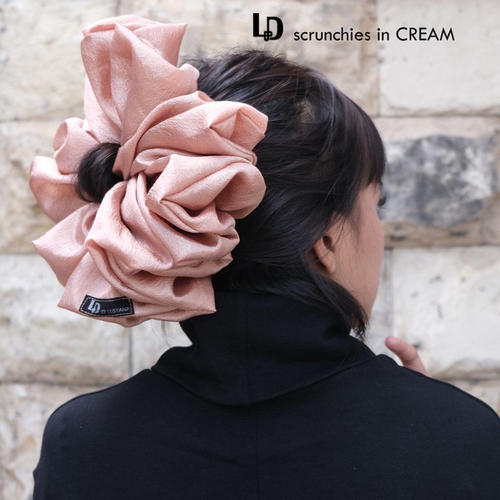 cepol jilbab scrunchie ikat rambut kunciran premium silky