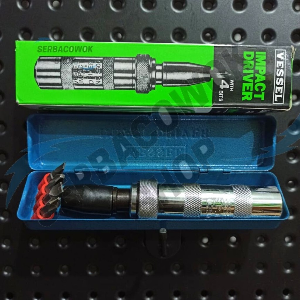 Obeng Ketok Putar Set 5 Pcs Vessel Impact Screwdriver Set Box Besi Termurah Berkualitas