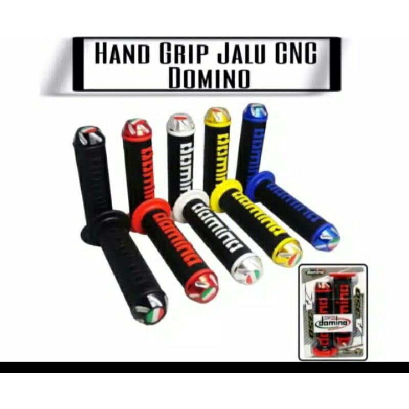 Handgrip Hanfat Grip Domino Original +Jalu Stang Motor Full CNC New Universal