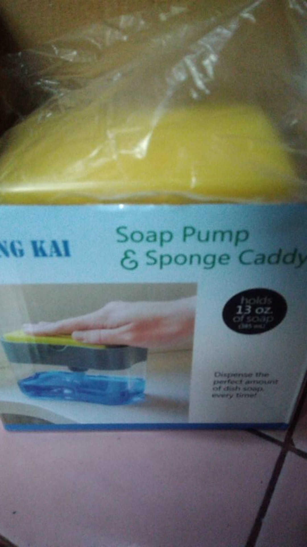 Pump Dispenser 2in1 Holder Sponge Tempat Sabun Cuci Piring Spons Dapur