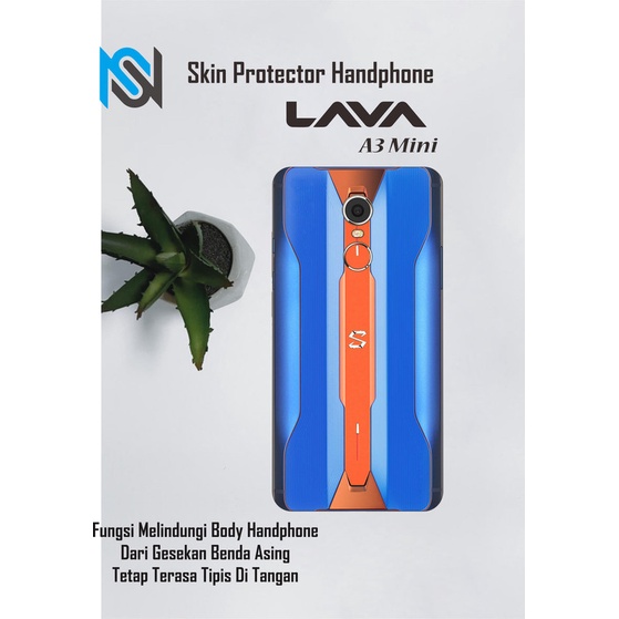 Isi 2pcs Garskin Hp Lava A3 Mini Motif shark - Free Custom Motif