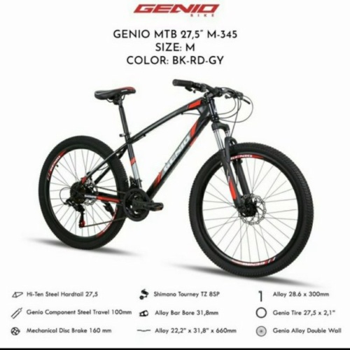 Unik Sepeda Gunung Genio M 345 MTB 27.5 M345 27 5 inch M-345 Diskon
