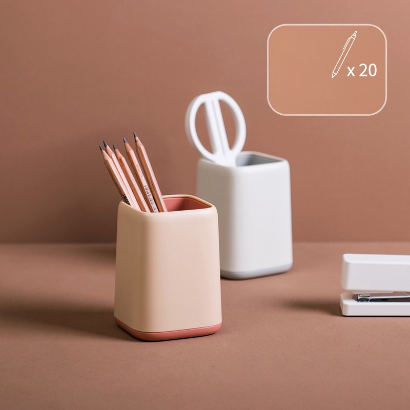 Kotak Holder Penyimpanan Pena Pensil Kuas Makeup Gaya Nordic Untuk Perlengkapan Sekolah Kantor