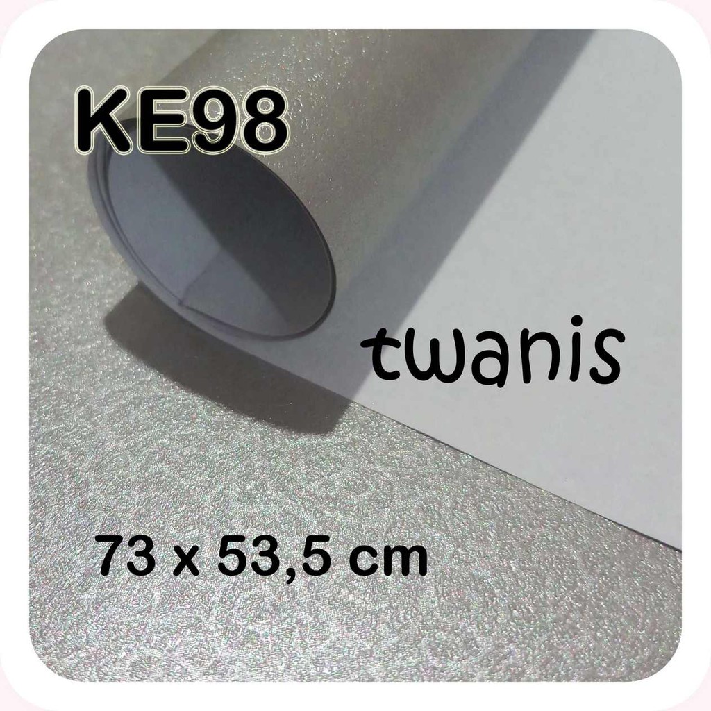 

10 LEMBAR KERTAS EMBOS PELAPIS BOX HAMPERS WARNA SILVER ABU KODE KE98 PPJ