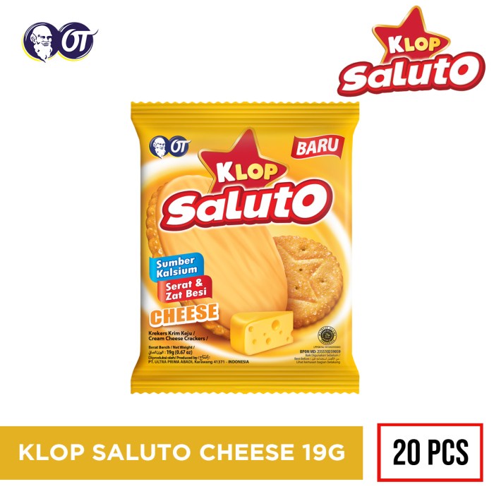 Wafer-Biskuit- Klop Saluto Cheese 19G -Biskuit-Wafer.