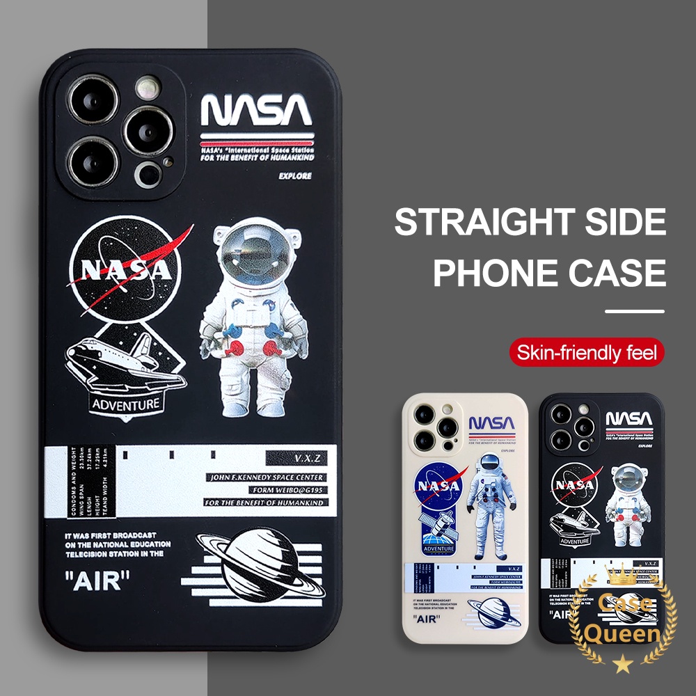 Soft Case TPU Motif NASA Astronot Untuk IPhone 6 6s 7 8 Plus 11 13 12 Pro Max XR X XS Max SE 2020