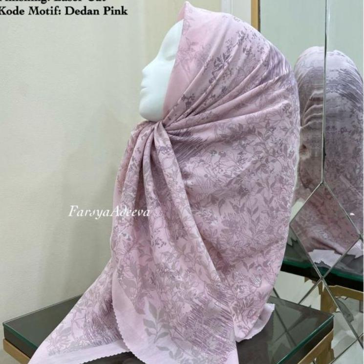 SALE ECER VOAL MOTIF LASER PREMIUM PART 2 SEGIEMPAT DEENAY WEARING KLAMBI BUTTON SCARF HIJAB HEAVEN 
