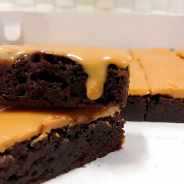 

Brownies Fudgy Selai Kacang Skippy / brownies panggang peanut butter