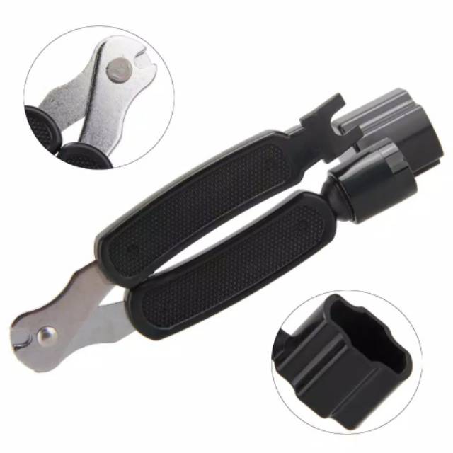 String Winder String Cutter and Pin Puller Gitar 3 In 1