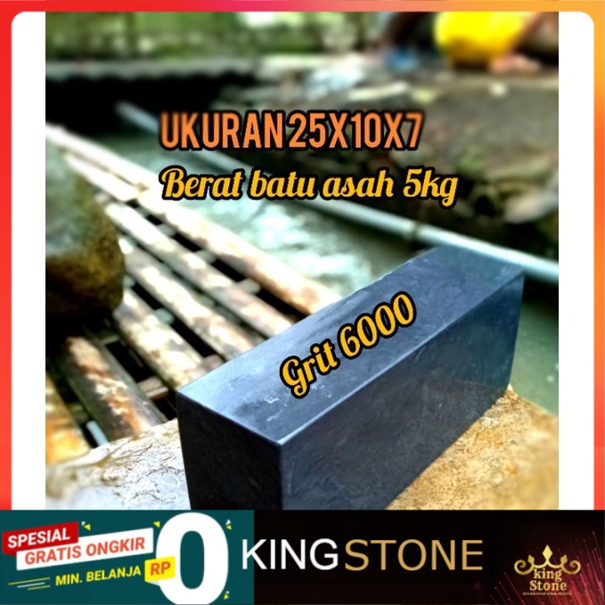 batu asahan asli alam jumbo Grit 6000