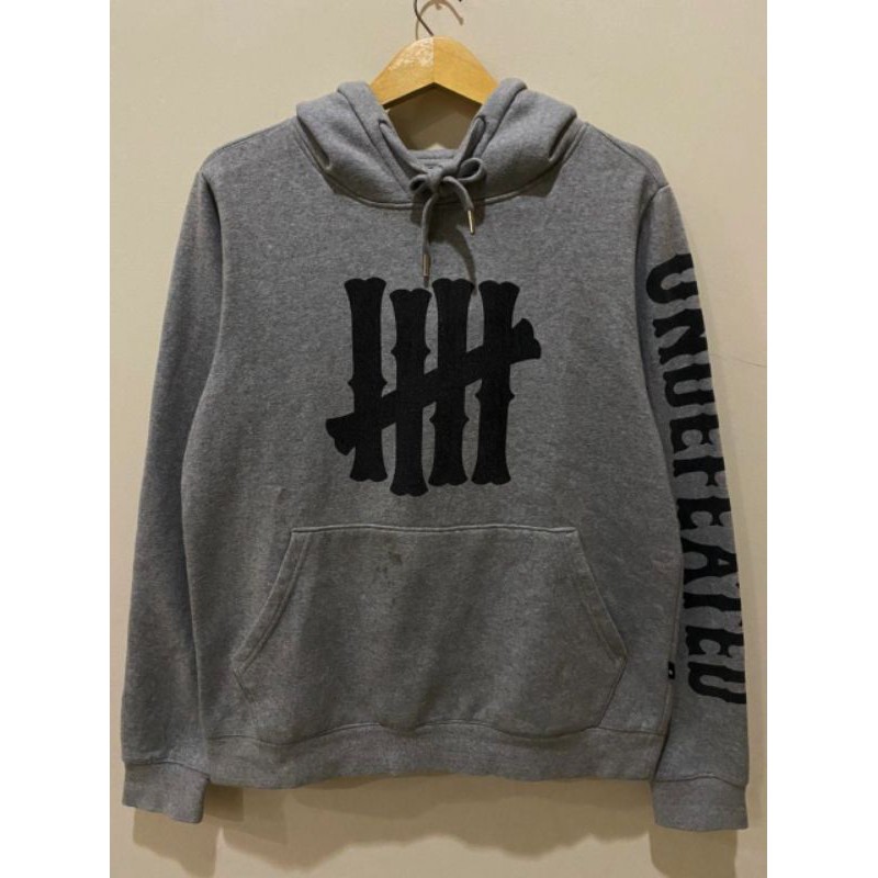 Hoodie Undefeated Five Strike Spell Out Second Original