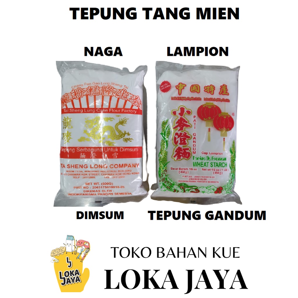 

TANG MIEN TEPUNG PATI GANDUM 454G & DIMSUM 600G