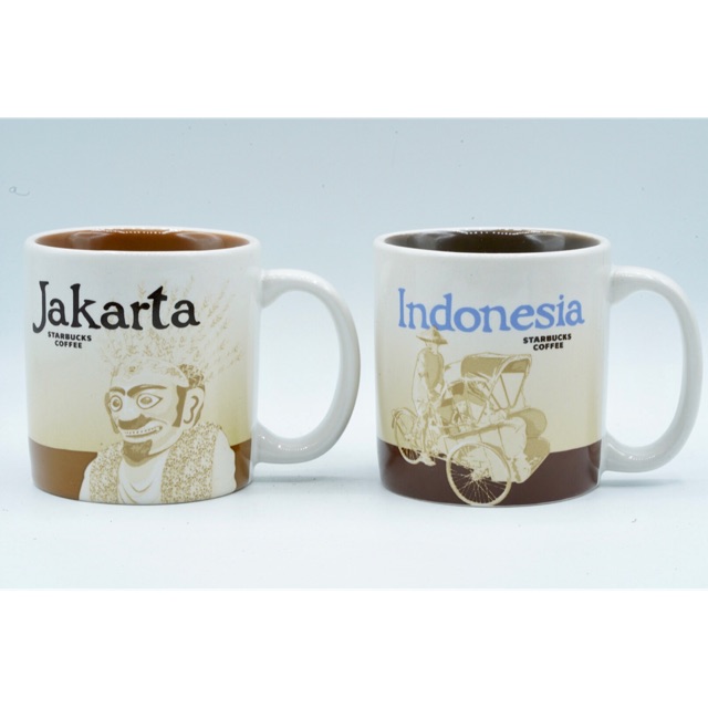 Starbucks Jakarta Indonesia Demitasse Espresso Mug 3 oz 89 ml Koleksi Gelas Merchandise