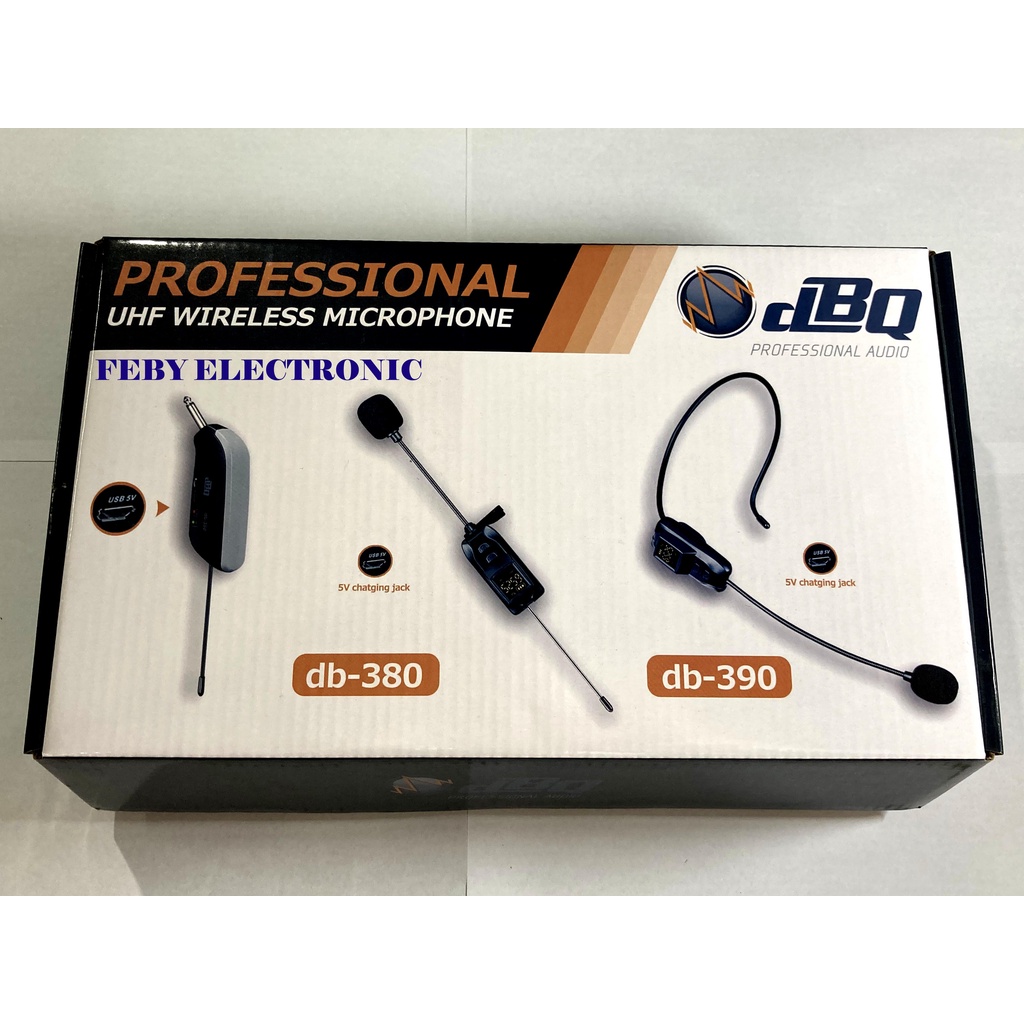 Mic Wireless DBQ db 380 Clip on Mic jepit DBQ db-380