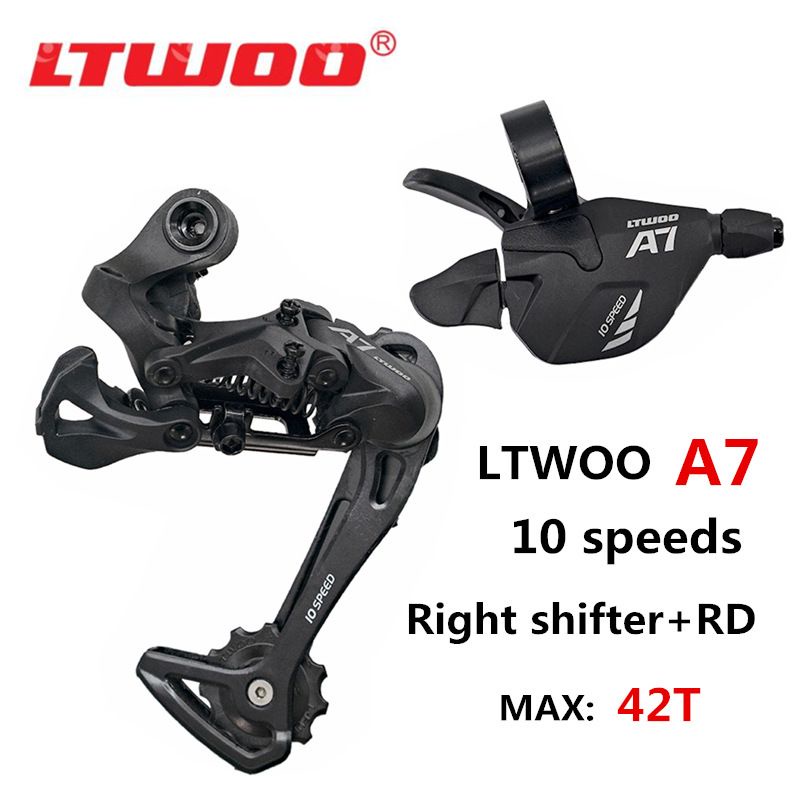 LTWOO A7 Paket RD + Right Shifter Kanan 10 Speed Long Cage