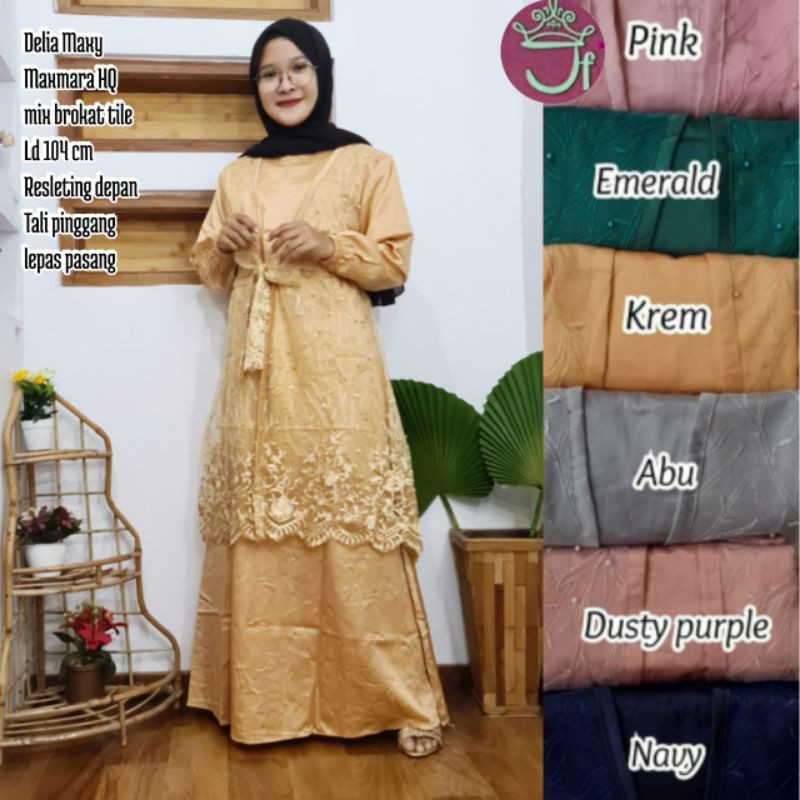 Gamis brokat sabiyan @117K min 3pcs