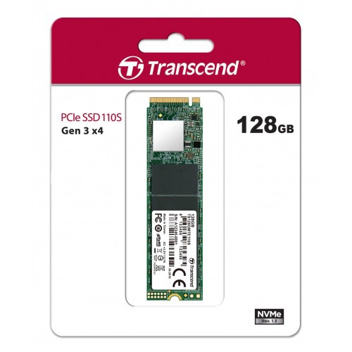 TRANSCEND 110S 128GB - SSD M.2 NVMe PCIe Gen3x4 M2 MTE110S