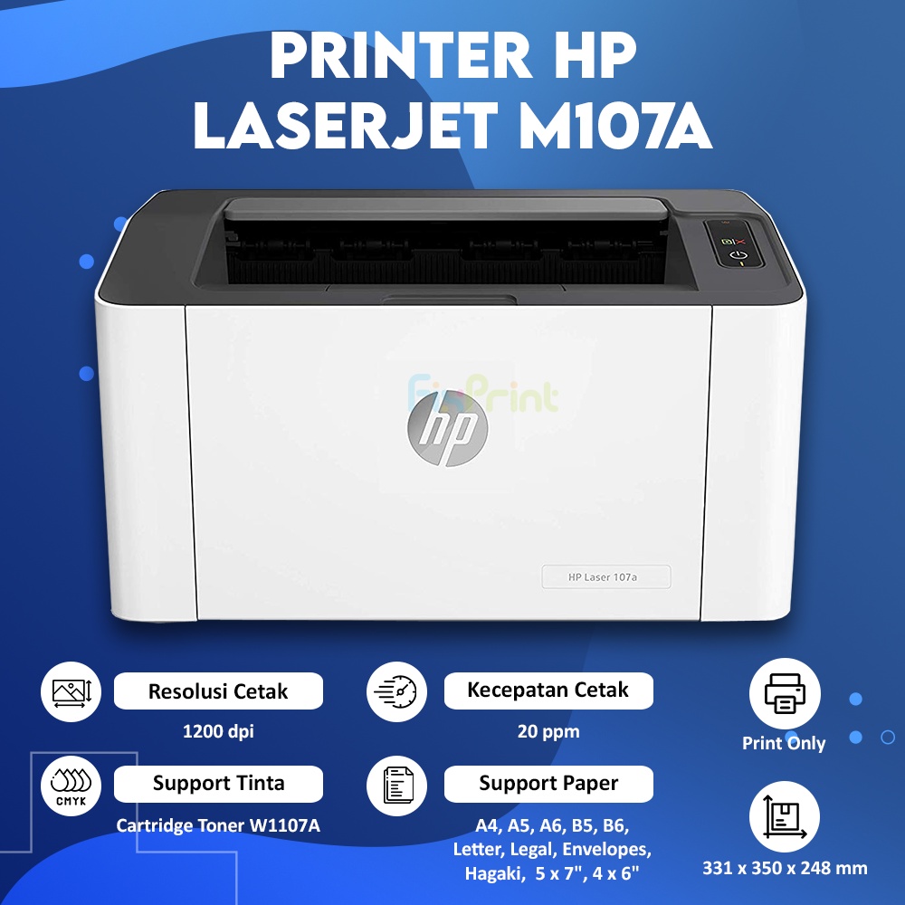 4ZB77A Printer LaserJet HP M107a Monochrome Mono Toner Cartridge 107A - Original Toner