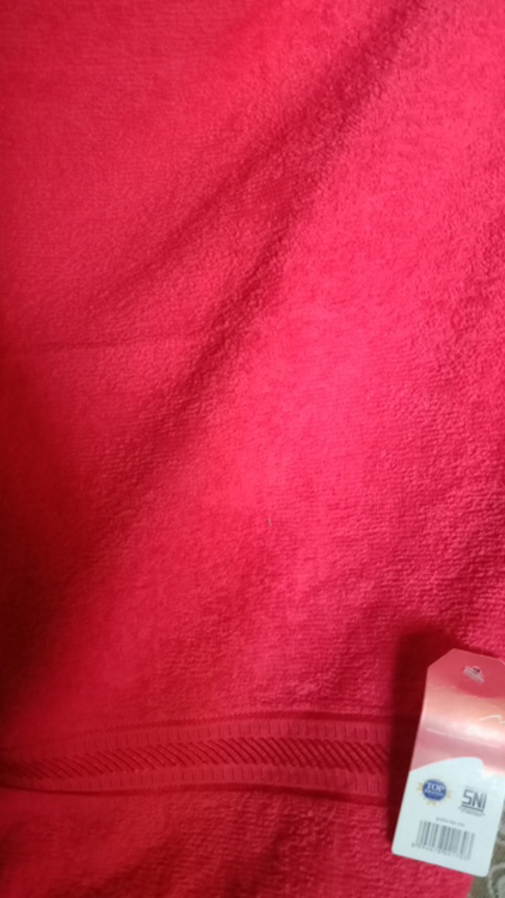 Rc Handuk Mandi Merah Putih Jumbo Tanggung Ukuran 60x120 Cm