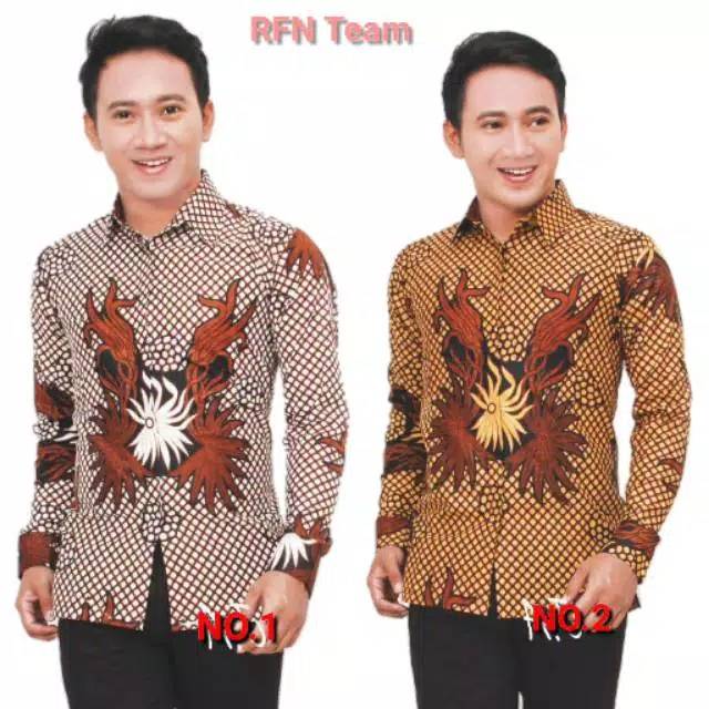 Kemeja batik panjang jokowi