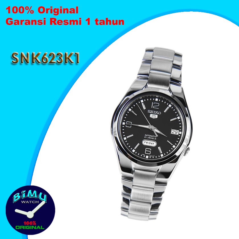 Seiko 5 SNK623K1 Automatic Black Dial - Jam Tangan Pria SNK623