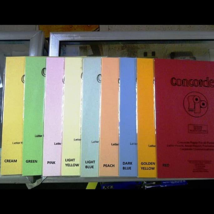 

Kertas Concorde 90 gr A4 warna