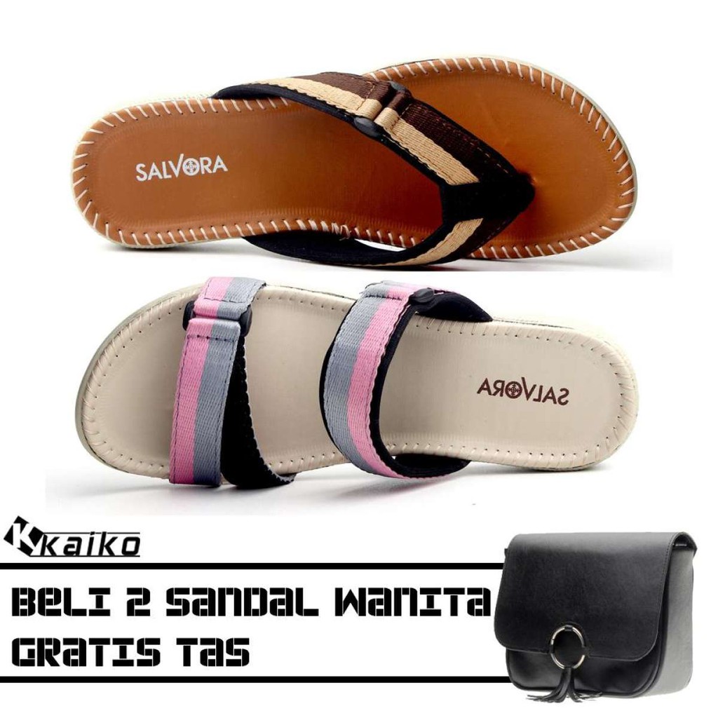 Nimis Footwear 2 sandal wanita SW01 dan SW02 GRATIS SV23