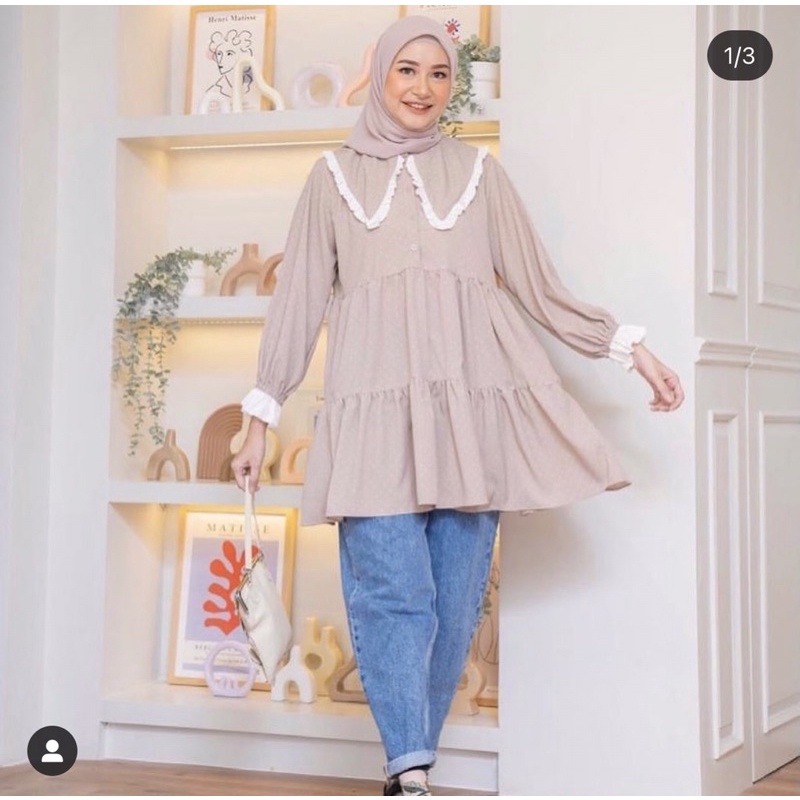 New Audre Polka Mocca by Haidee & Orlin