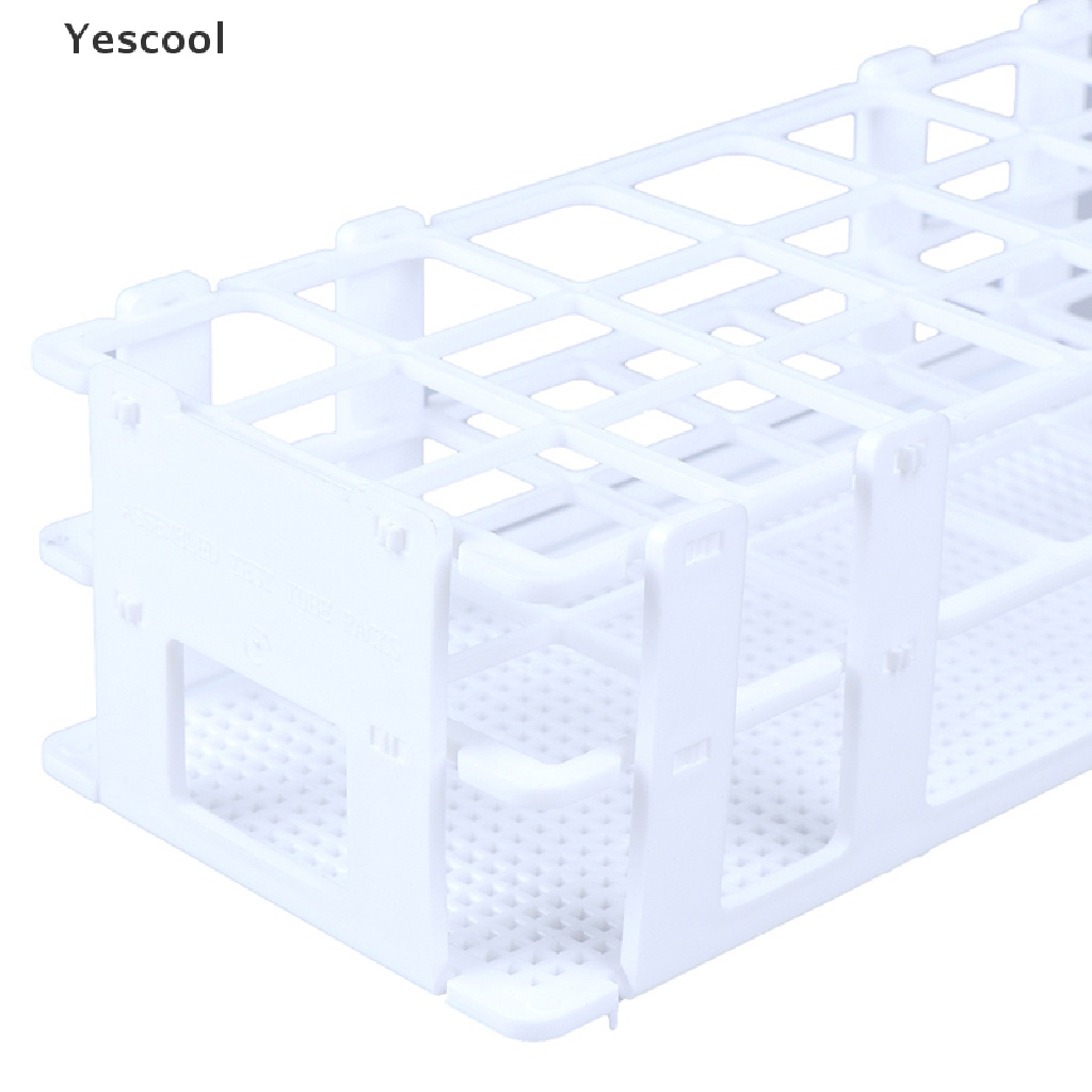 Rak Stand Holder Tabung Reaksi Bahan Plastik Untuk 0.51-1.18 &quot;21 / 24 / 40 / 60 / 90 Lubang