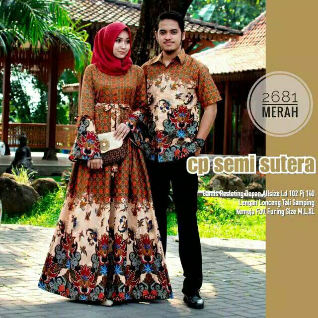 Couple BatikSarimbit Modern SemiSutera #2681