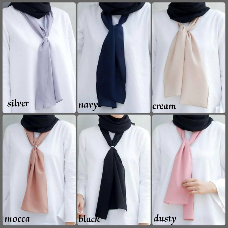 SYAL POLOS | Syal diamond panjang | Syal leher | Scarf leher | Syal scarf shawl | Fashion scarf