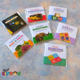 SK MINI BOOK - Buku Pengenalan Pengetahuan Anak Bayi Bilingual Potret Nyata Buah Sayur Binatang