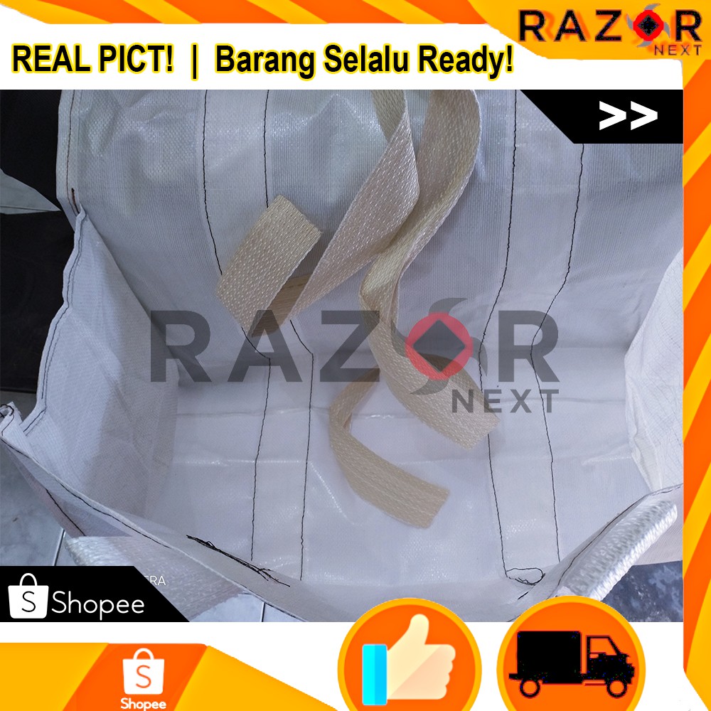 Tas Motor | Tas Kurir | Tas Obrok | Tas Ronjot | Kain Sak Plastik Kuat Awet Ukuran 75 x 65 x 35 cm