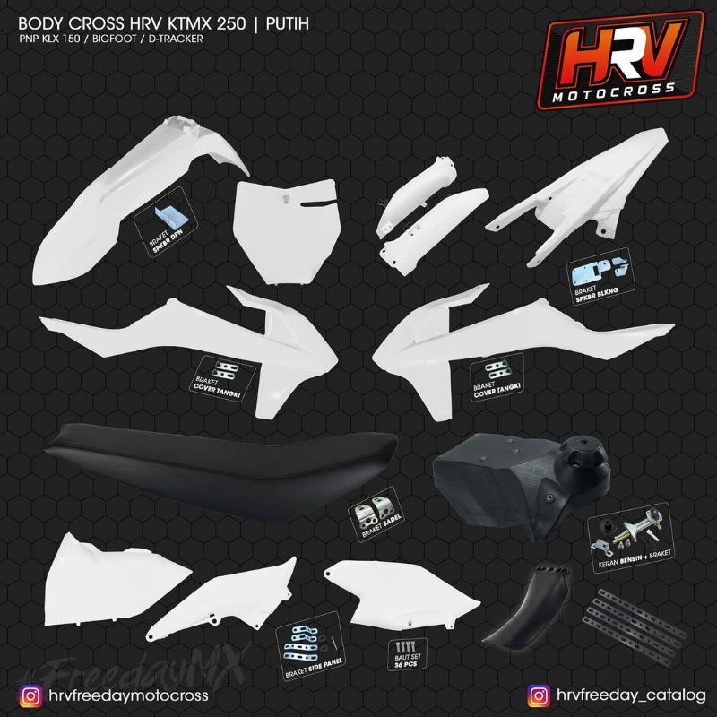 [HRV] Bodyset Body Set KTM 250 pnp KLX S L G BF DTracker New 150