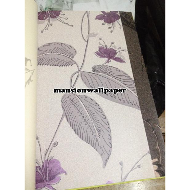 Cuci Gudang Wallpaper Dinding Bunga Lili Ungu Gilaa