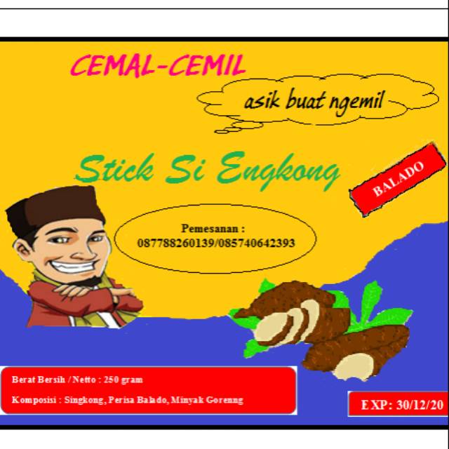 

CEMAL-CEMIL Stick Si Engkong (stick singkong)