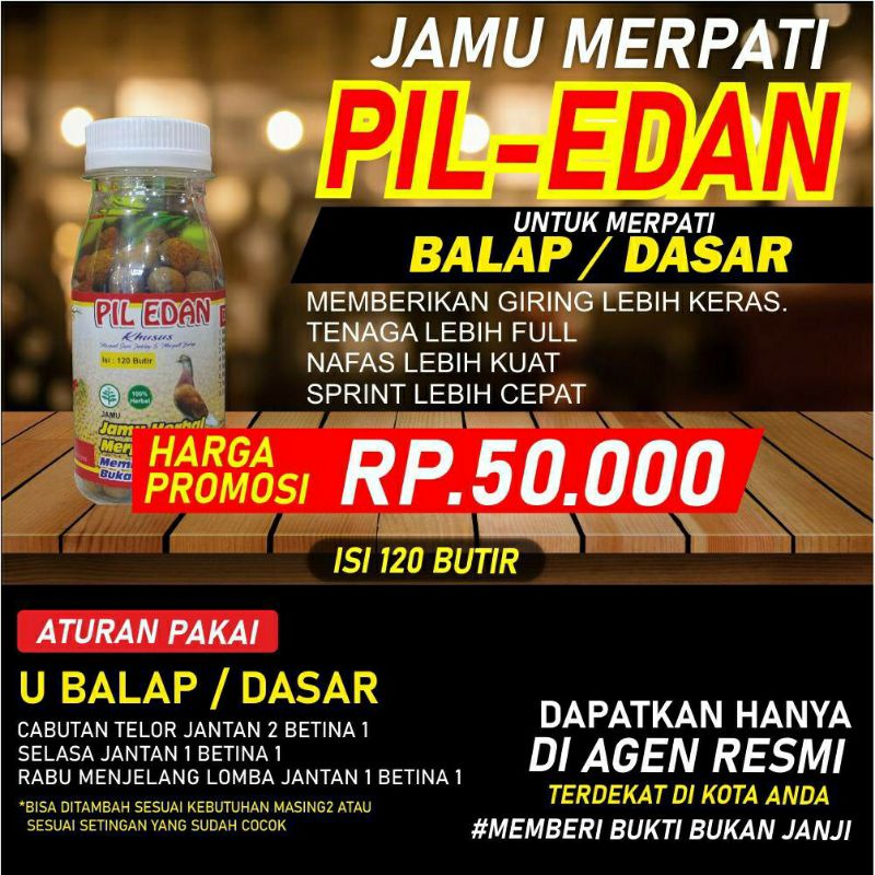 PIL EDAN JABLAY JAMU MERPATI ENTRI SLANKER ISI 120 BUTIR