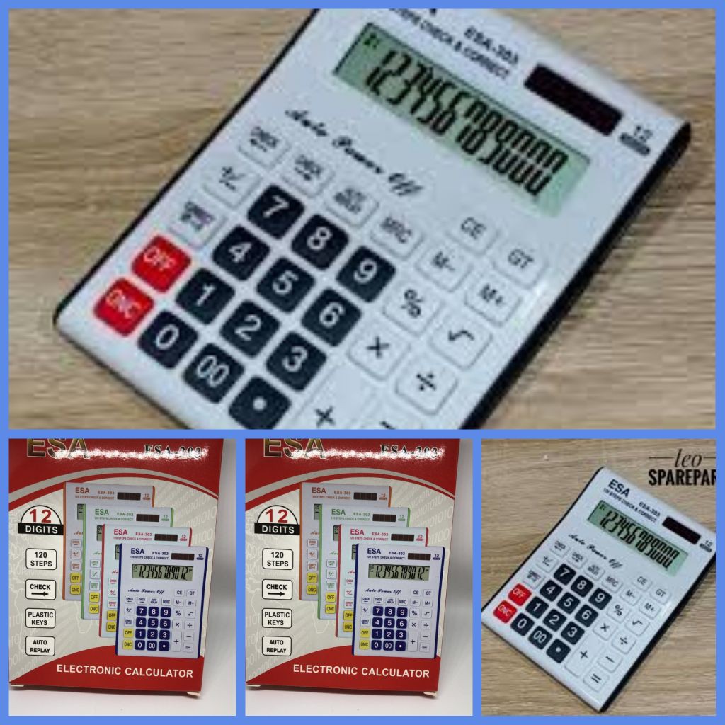 

KALKULATOR 12 DIGIT MERK ESA TYPE 303